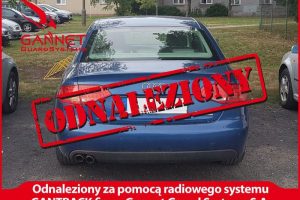 Audi A4 odnalezione przez gannet guard systems w powiecie aleksandrowskim
