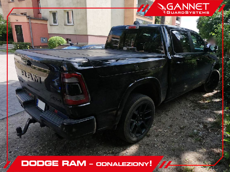 Dodge RAM odnaleziony przez Gannet Guard Systems