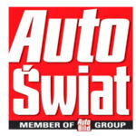 Czerwone logo, motoryzacja, Auto Świat