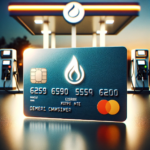 Karta paliwowa przy stacji benzynowej