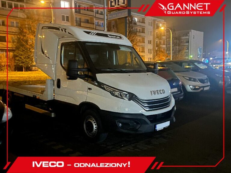 Iveco Daily odnalezione przez Gannet Guard Systems