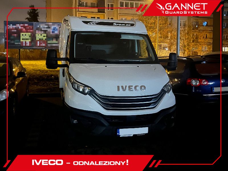 Iveco Daily odnalezione przez Gannet Guard Systems