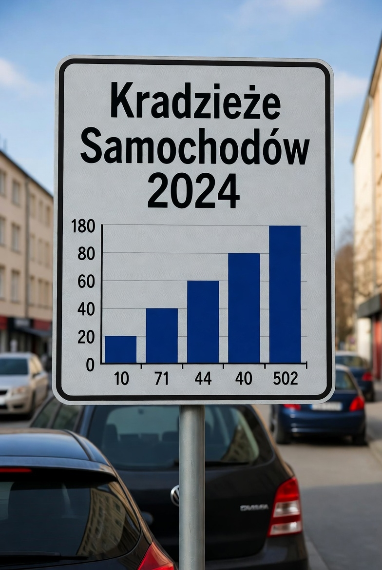 Kradzieże samochodów w Polsce 2024