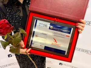 certyfikat przyznany gannet guard systems