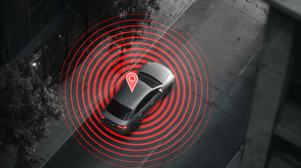 monitoring GPS samochodu.