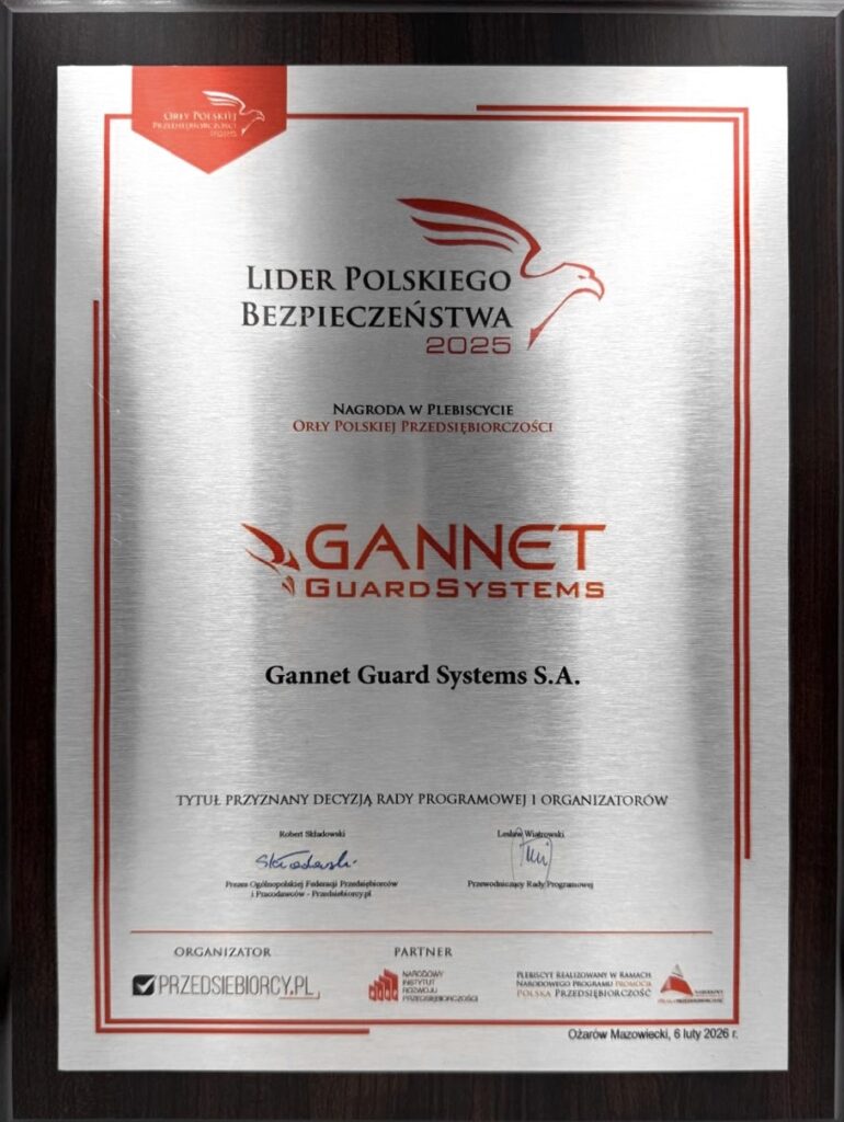 Nagroda dla Gannet Guard Systems S.A.