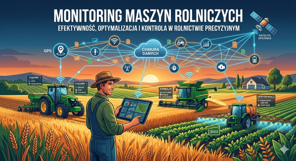 Monitoring maszyn rolniczych w akcji
