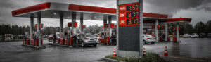 Ceny paliw na stacji benzynowej