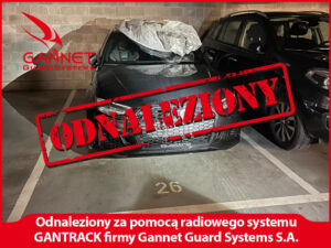 Odnaleziony samochód dzięki systemowi GANTTRACK